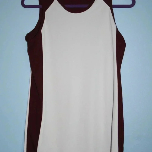 Champion Fully Reversable Women's Small Tank Top Jersey Maroon and White NWOT - Picture 11 of 16